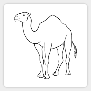 Stick figure camel Magnet